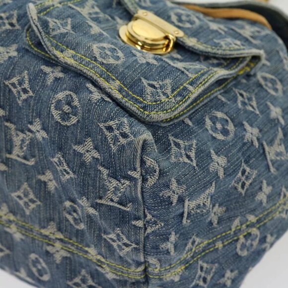 LOUIS VUITTON Monogram Denim Sac A Dos GM Backpack Blue M95056 LV Auth 30454A - Picture 5 of 16
